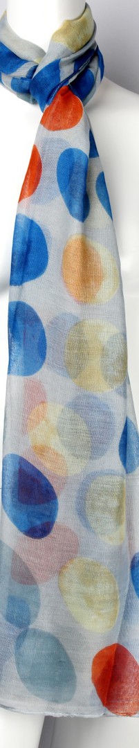 Printed  scarf blue Style:SC/4460/BLU image 0